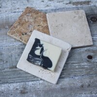 Travertin-Seifenablage