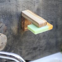 Olivenholz Magnetseifenhalter