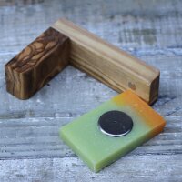 Olivenholz Magnetseifenhalter