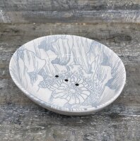 FLORAL grau - Seifenschale
