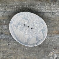 FLORAL grau - Seifenschale