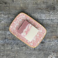 FLORAL rot - Seifenschale