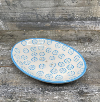 Blümchen blau - Seifenschale 